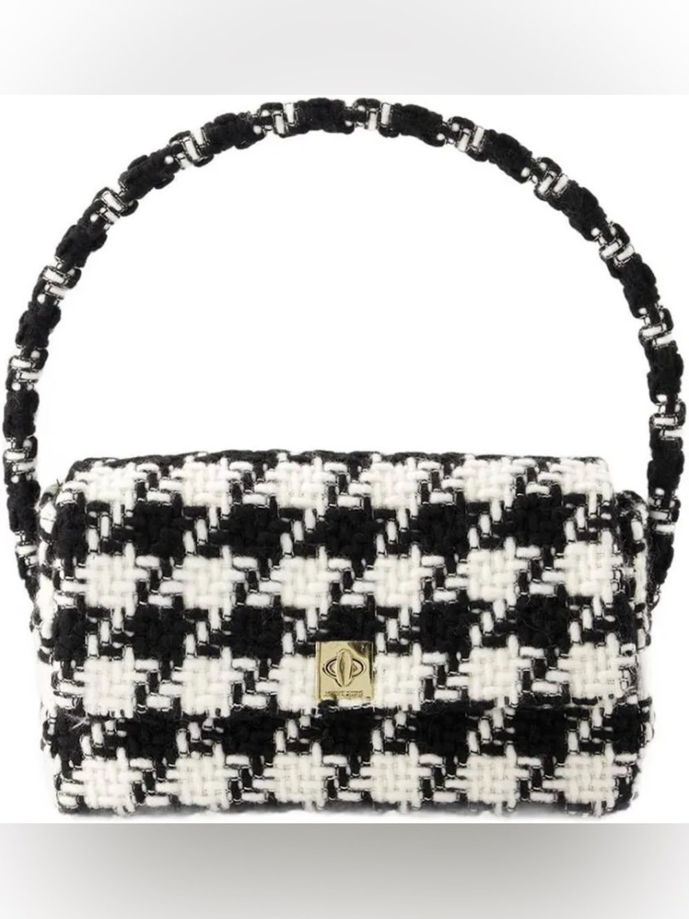 Anine Bing Nico Houndstooth Bag